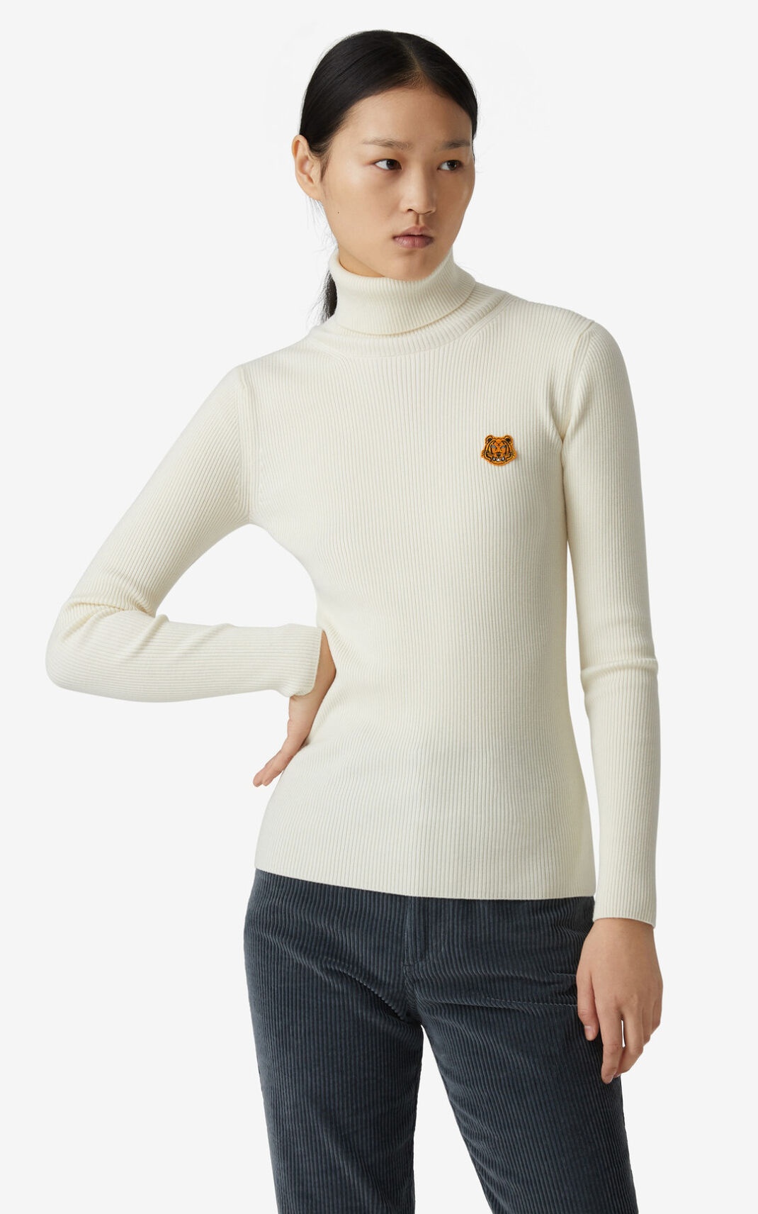 Tiger Crest roll-neck jumper - 2