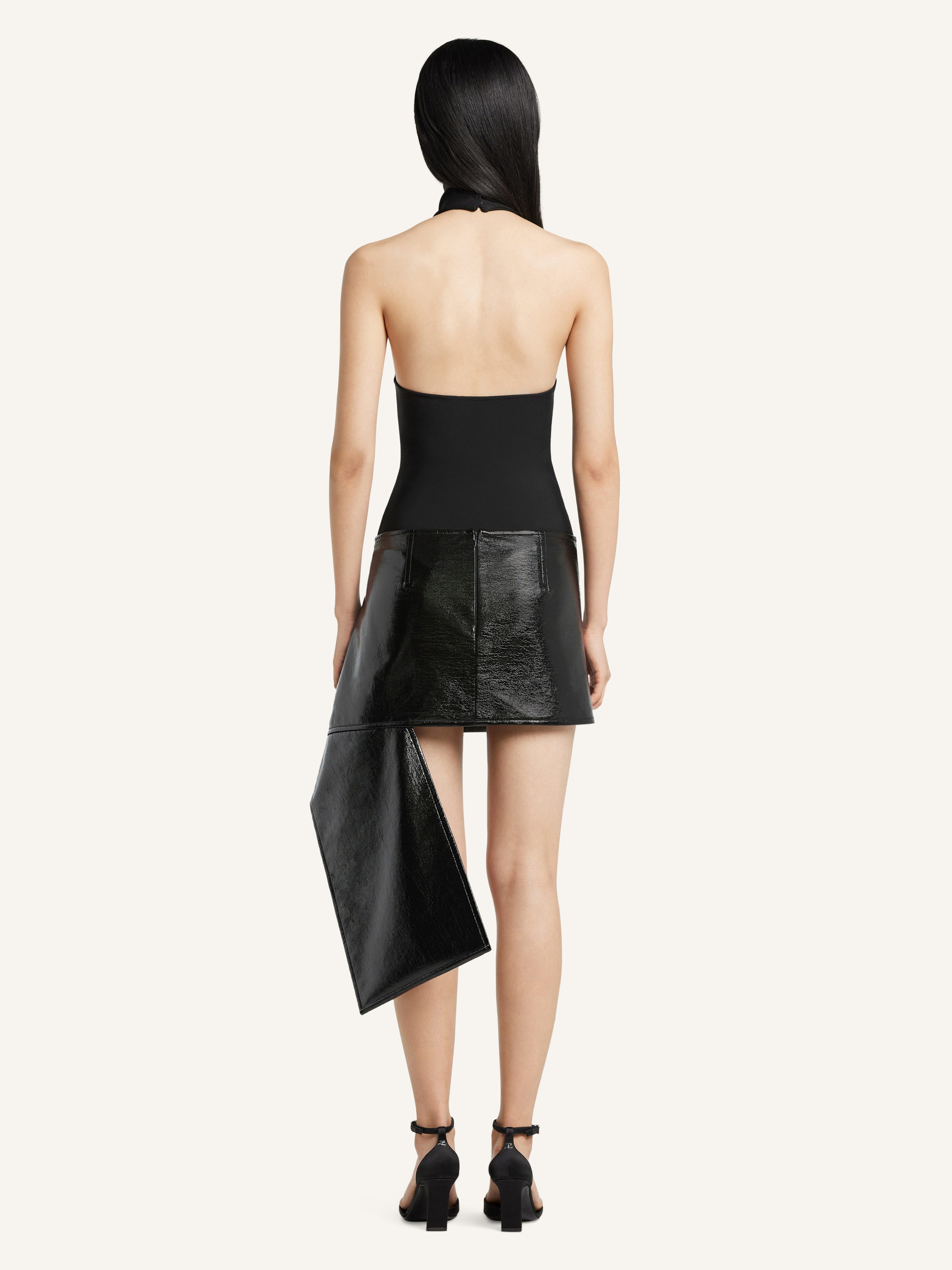 FOLD VINYL MINI-SKIRT - 4