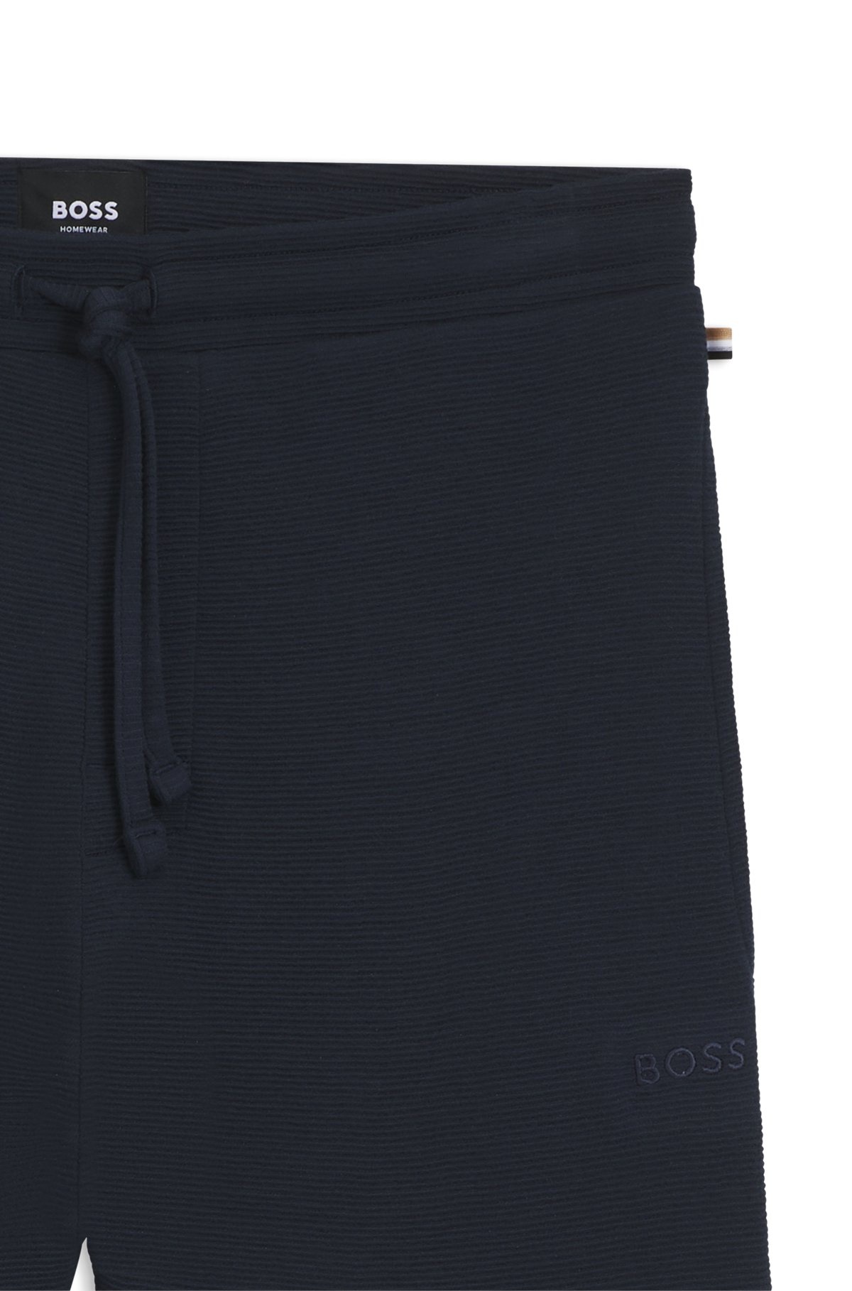 STRETCH-JERSEY PAJAMA SHORTS WITH EMBROIDERED LOGO - 6