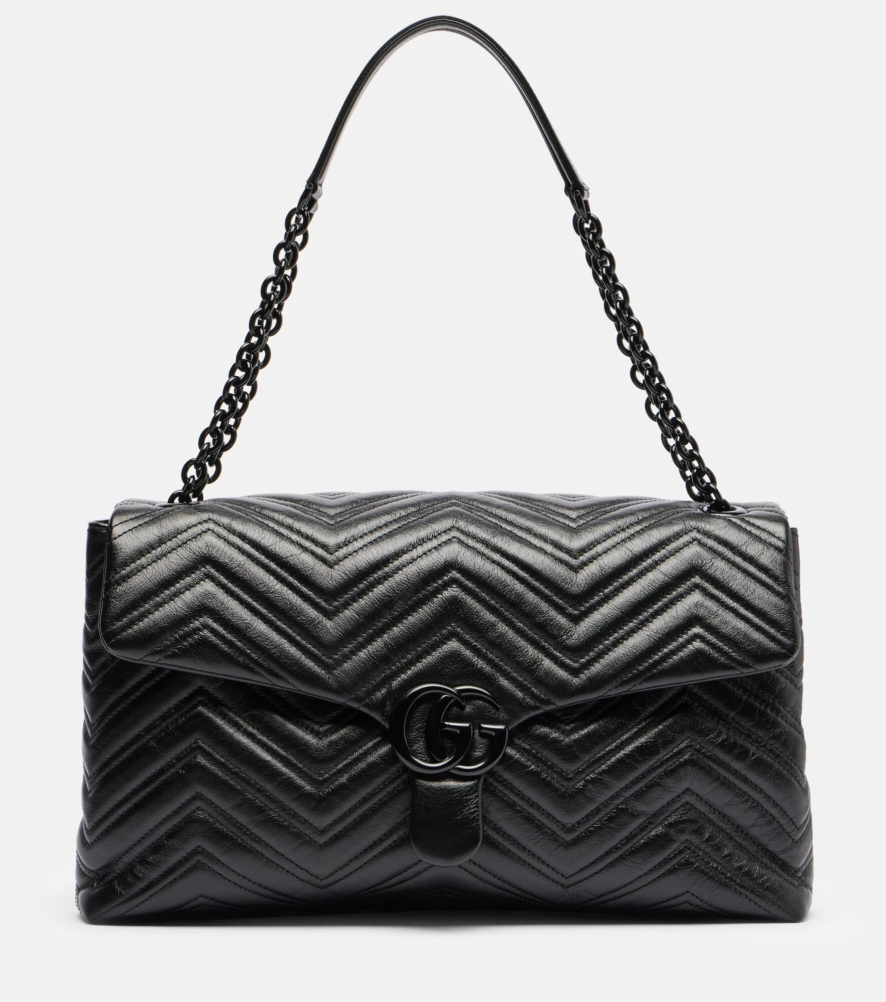GG Marmont Large leather shoulder bag - 1