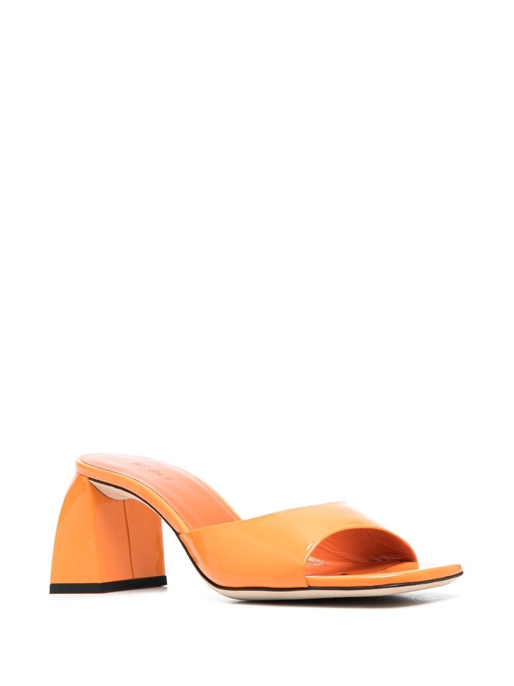 Michele patent block-heel mules - 2