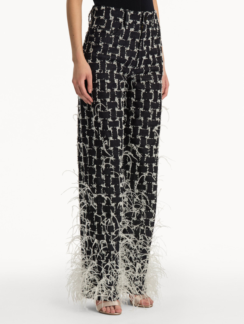 WOVEN DENIM JACQUARD PANT 5