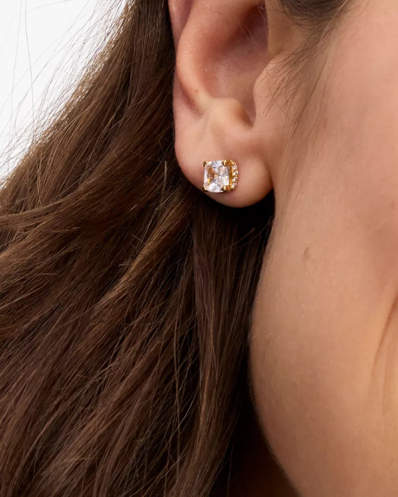 kate spade Little Luxuries 6mm Square Studs outlook