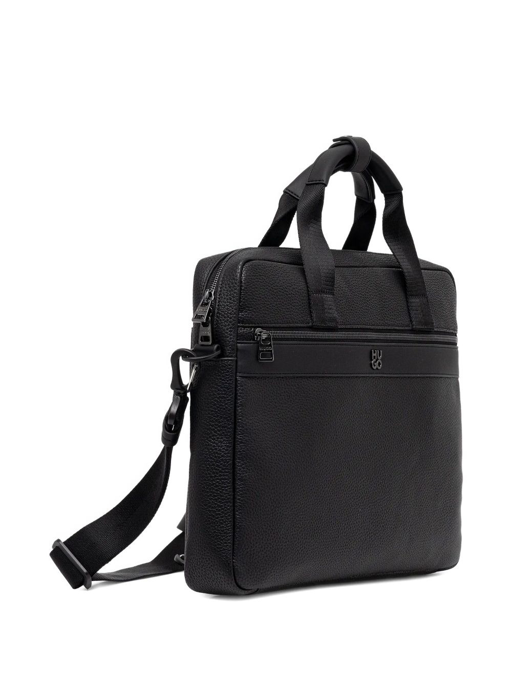 logo-plaque laptop bag - 2