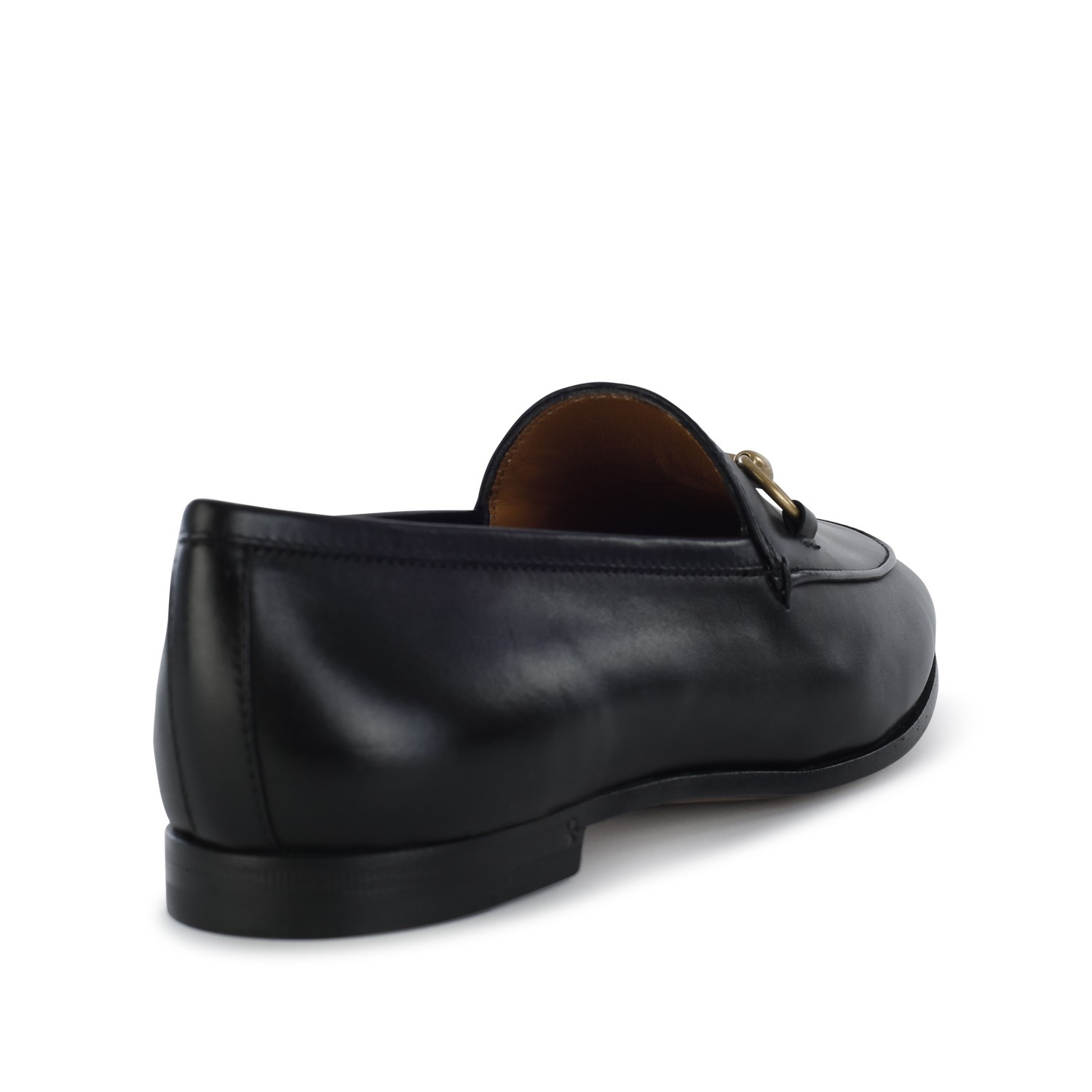 BLACK LEATHER JORDAAN LOAFERS - 3