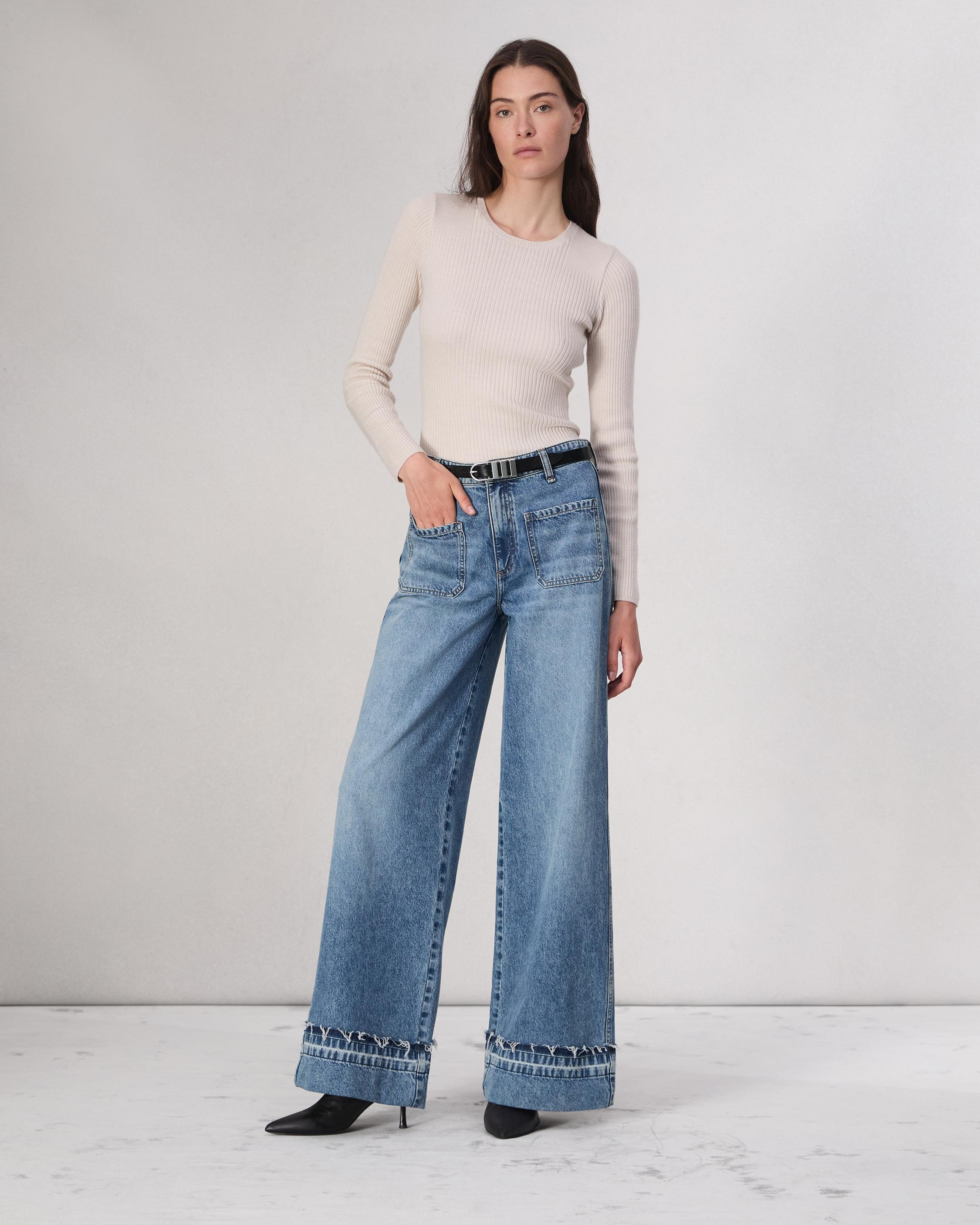 Marina Wide-Leg Jean
Lightweight Rigid Denim - 2