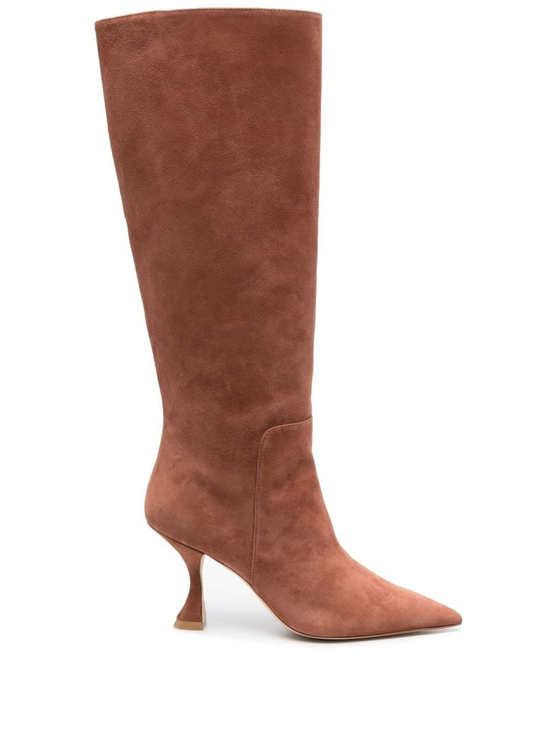 pointed-toe high-heel boots 1
