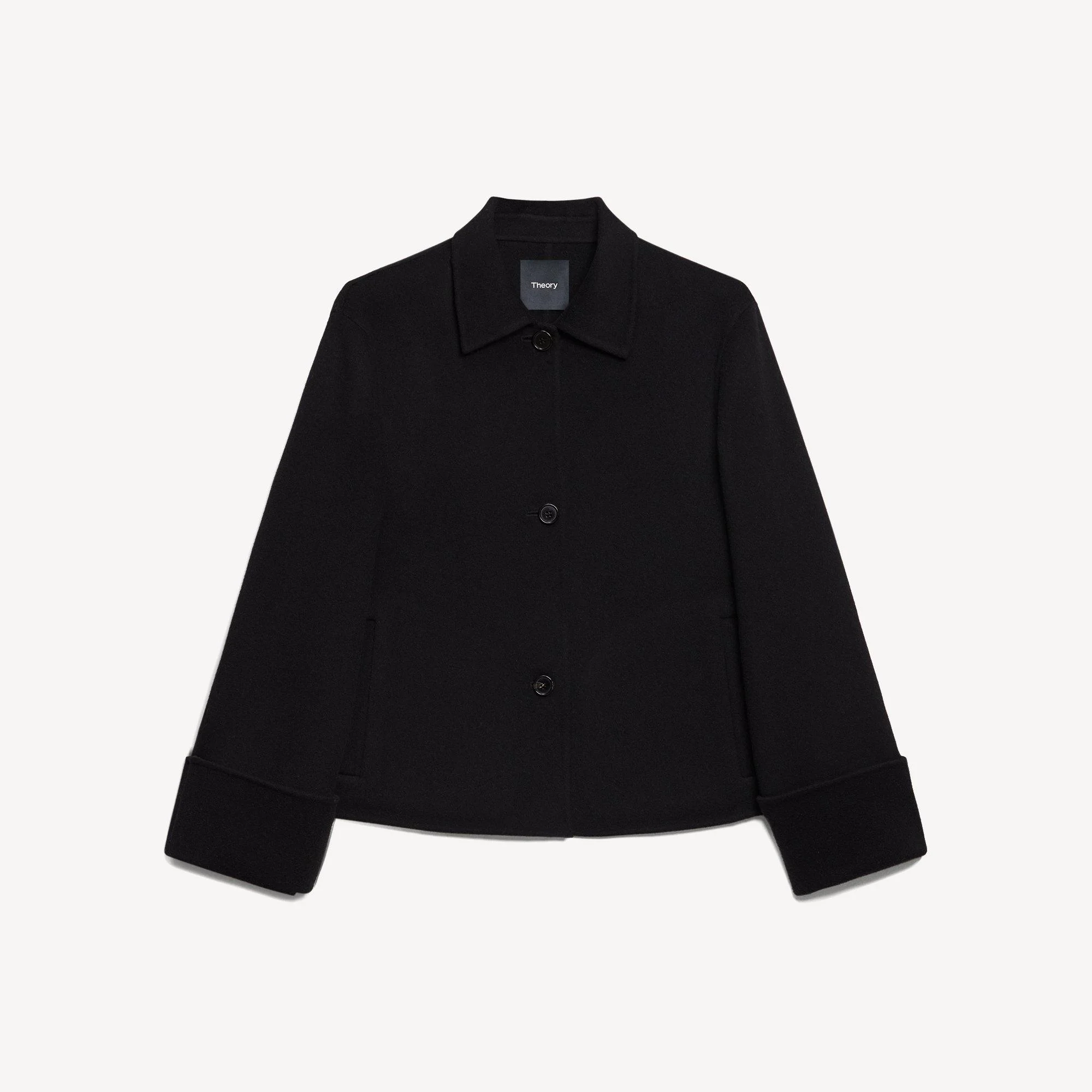 Boxy Cuff Jacket in Double-Face Wool-Cashmere - 1