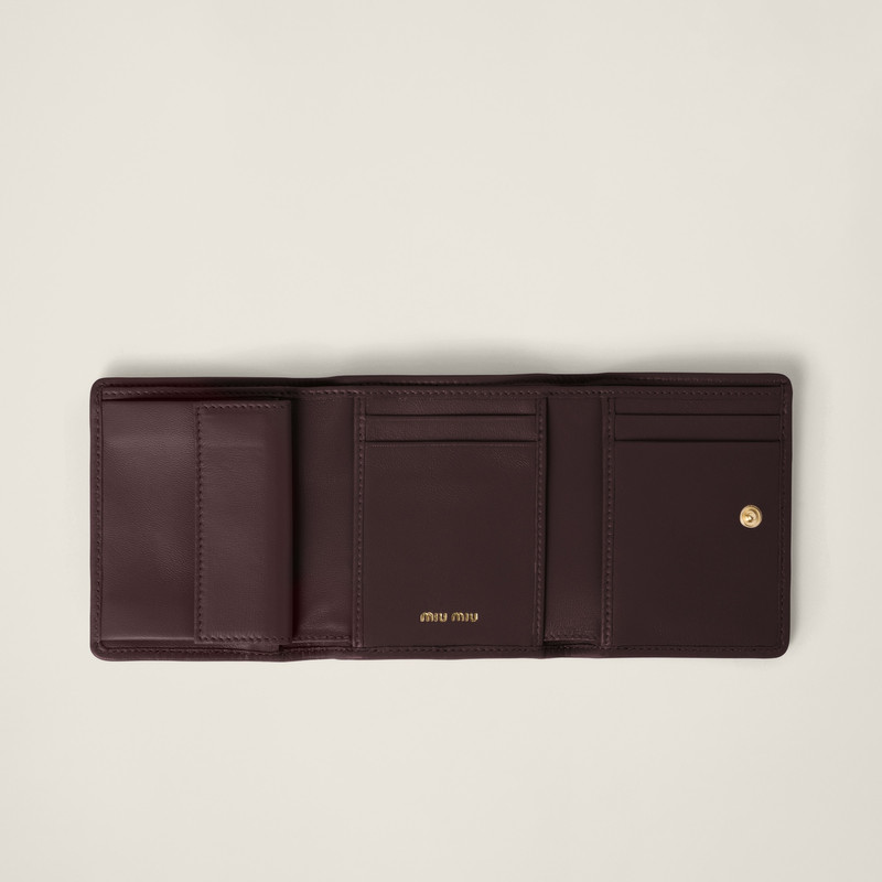 Miu Miu Small matelassé nappa leather wallet outlook