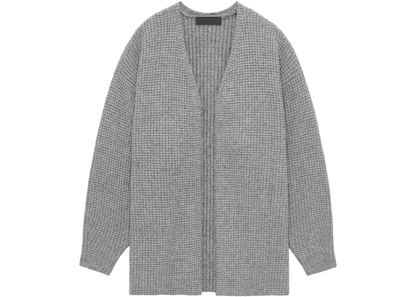 Fear of God Essentials Womens Knit Long Cardigan Dark Heather - 1