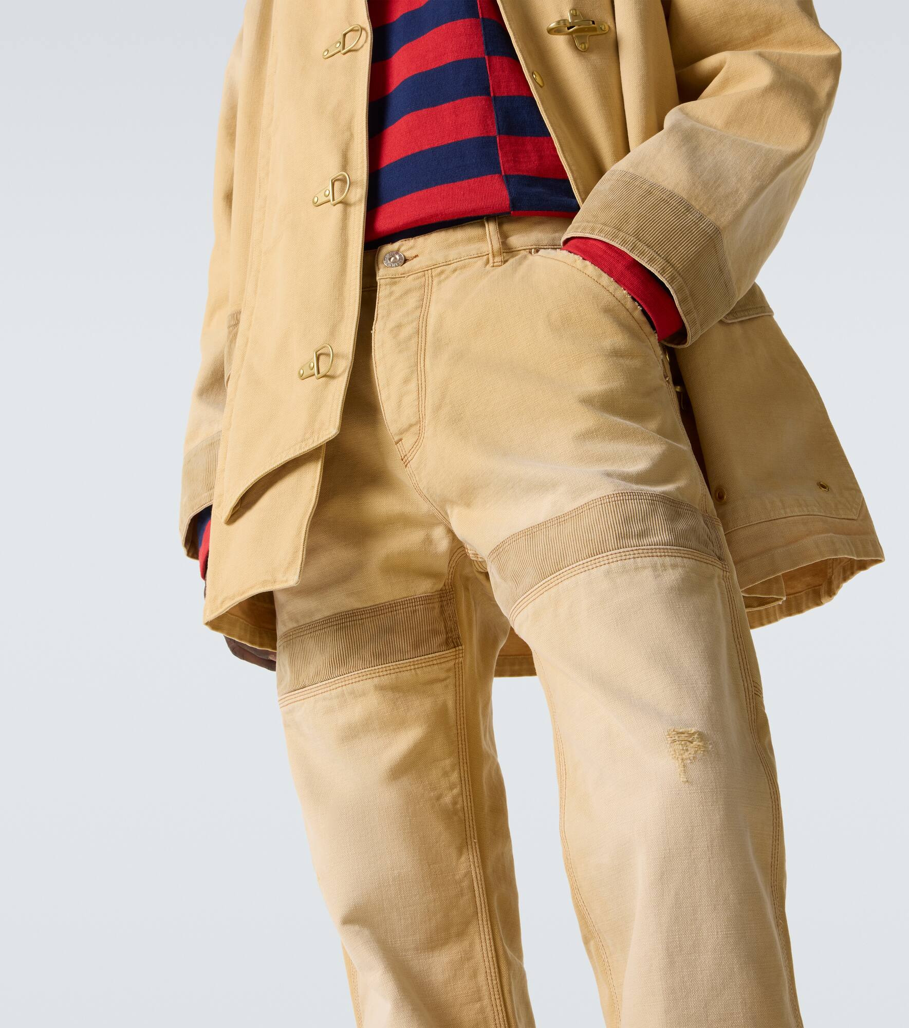 Sierra cotton canvas straight pants - 5