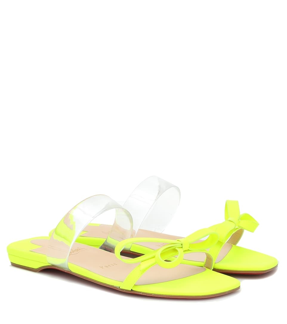 Just Nodo PVC-trimmed leather sandals - 1