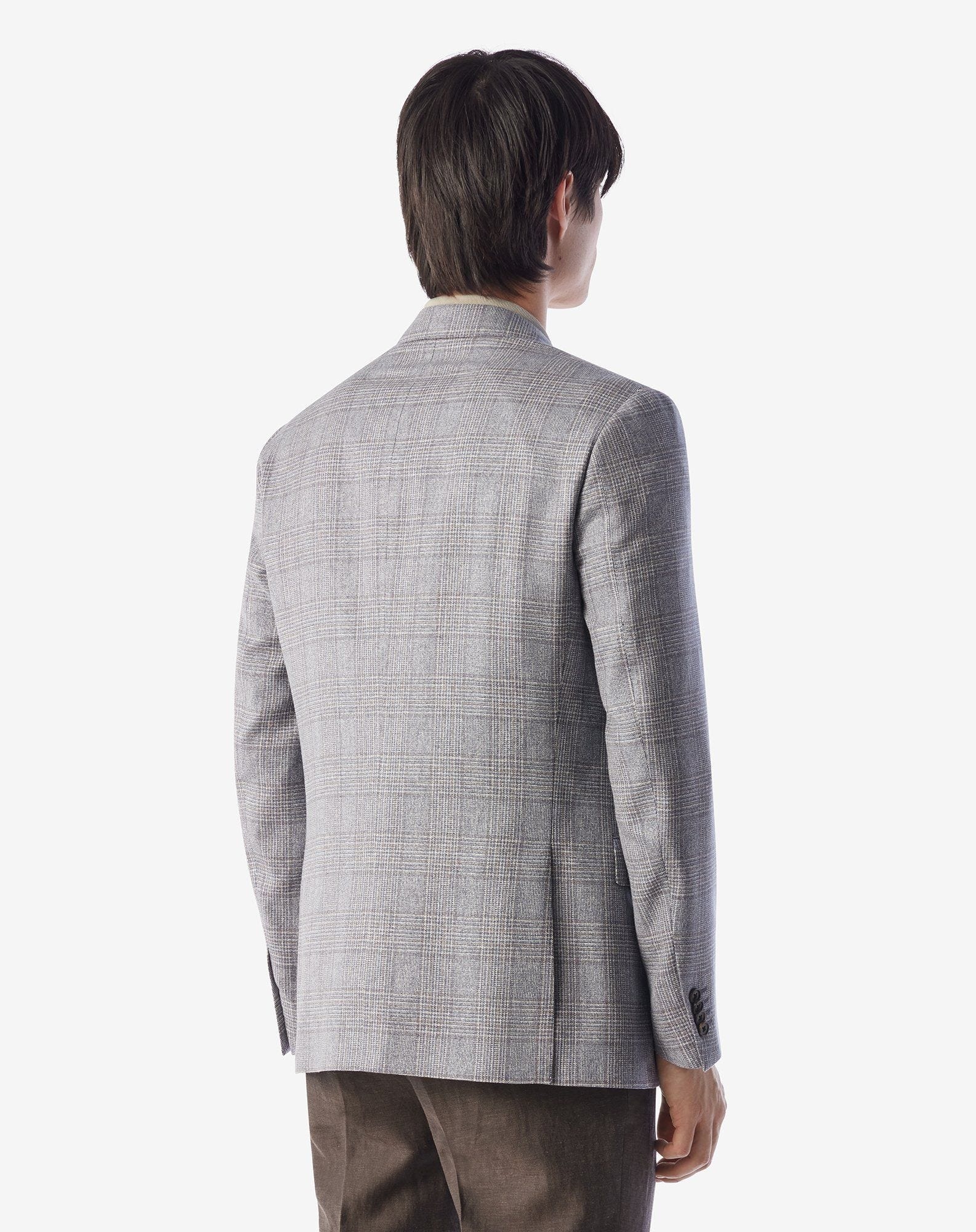 Sugar paper blue silk and wool jacket - 3