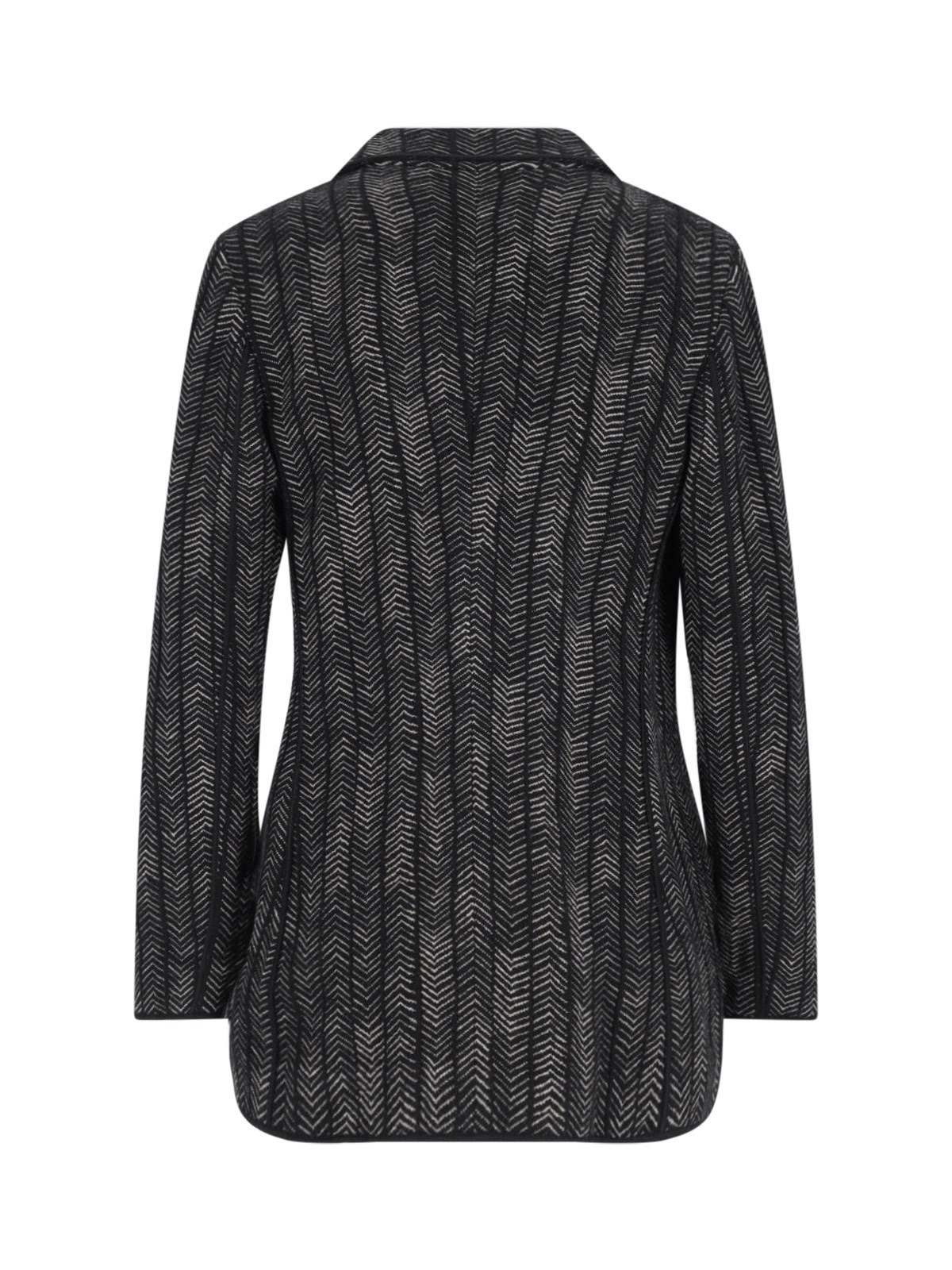 DOUBLE-BREASTED CASHMERE AND VISCOSE BLAZER - 2