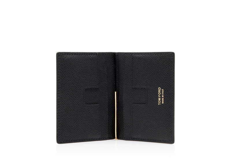 TOM FORD SMALL GRAIN LEATHER FOLDING MONEY CLIP CARDHOLDER outlook