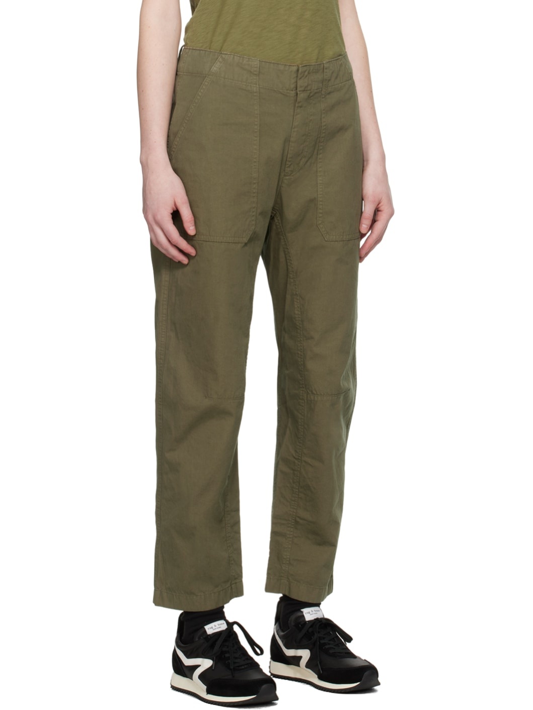 Khaki Leyton Trousers - 2