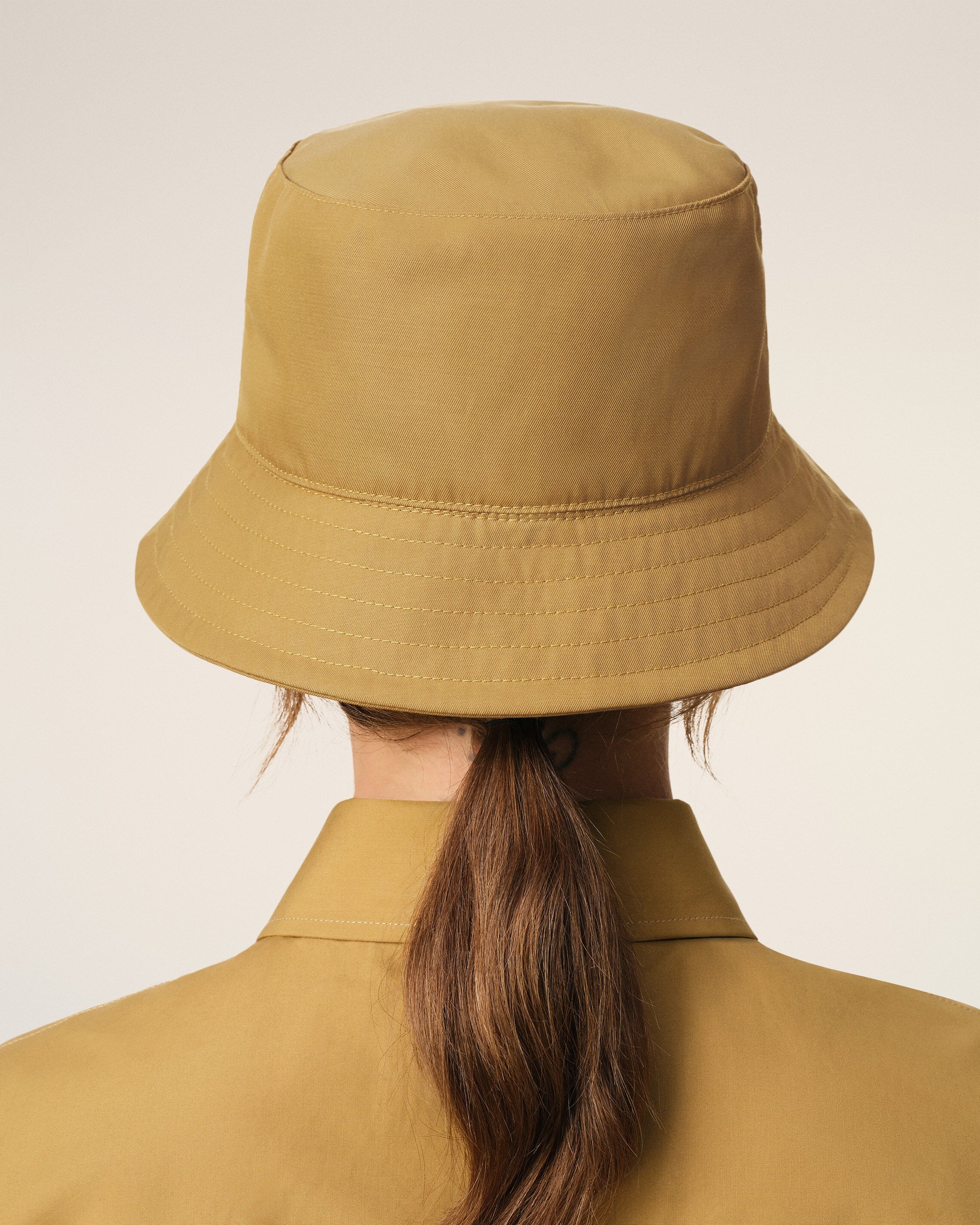 MUSTARD TWILL AMI DE COEUR STUD BUCKET HAT - 6