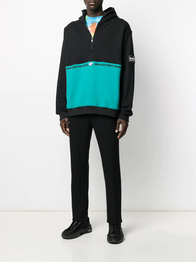 Alexander Wang bi-colour hooded sweatshirt outlook