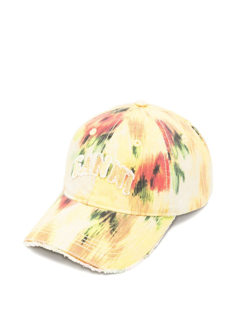 logo-embroidered cap 1
