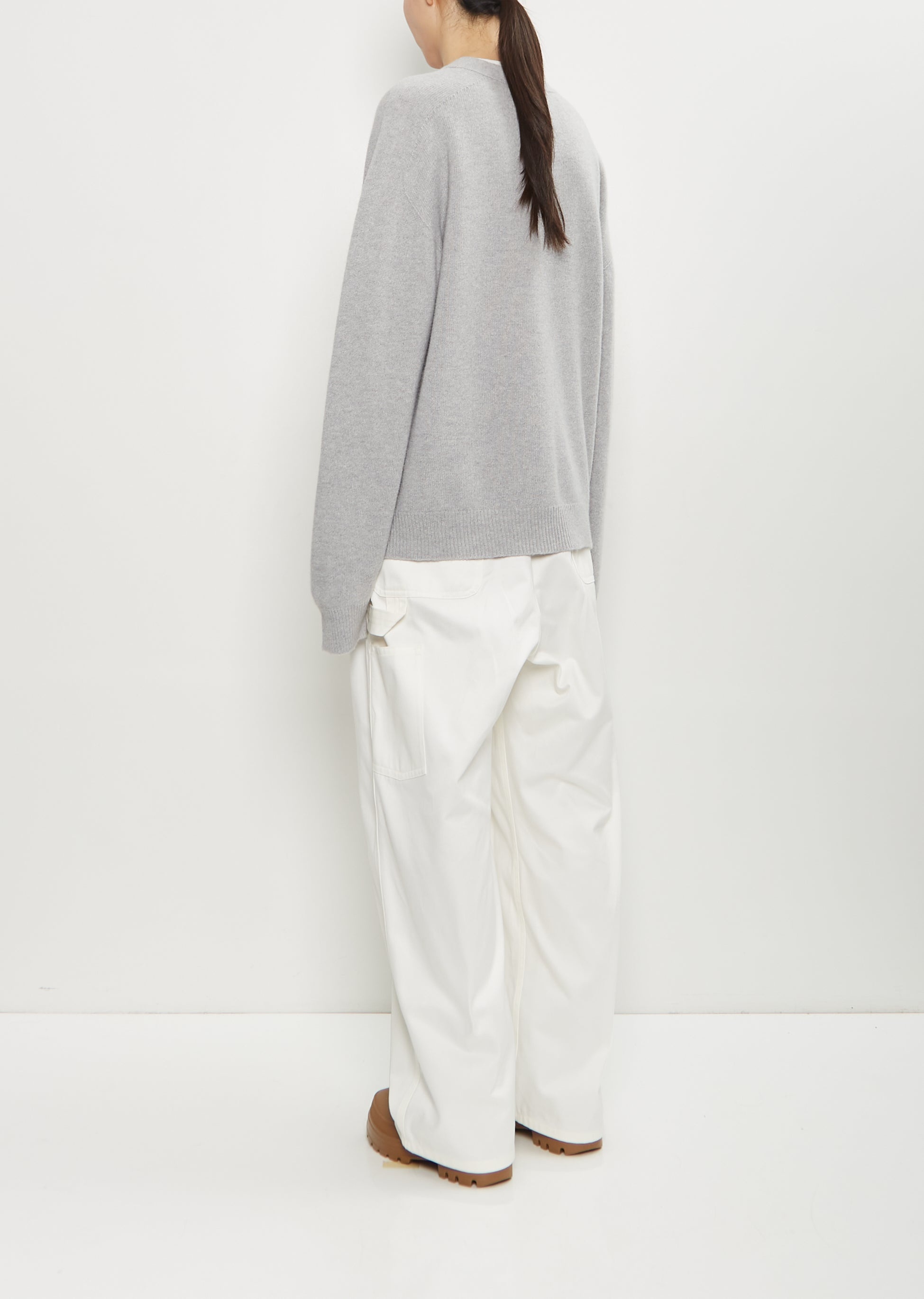 Mabuse Cardigan — Light Grey Melange - 3