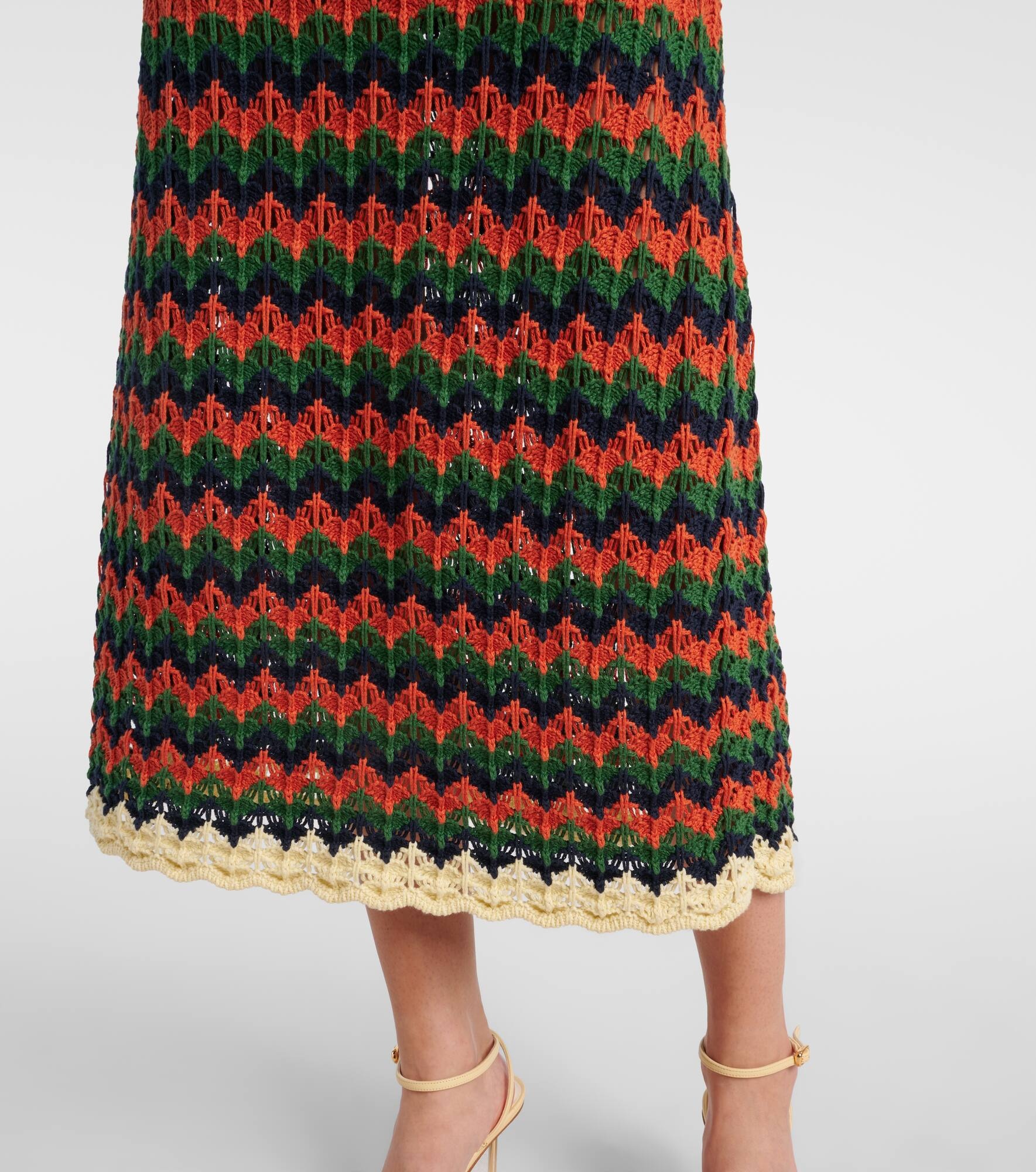 Perry crochet cotton polo dress - 6