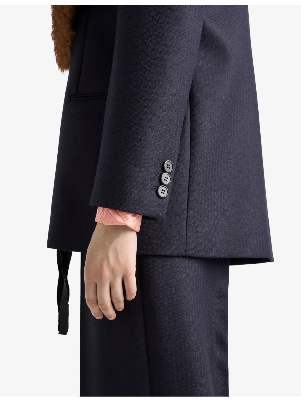 Single-Breasted Wool Blazer - 4