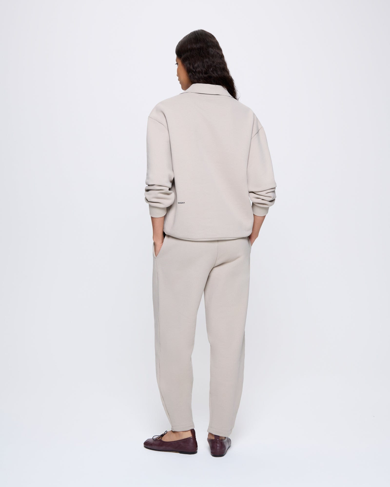 Womens DNA Heavyweight Polo Sweatshirt - Stone - 5