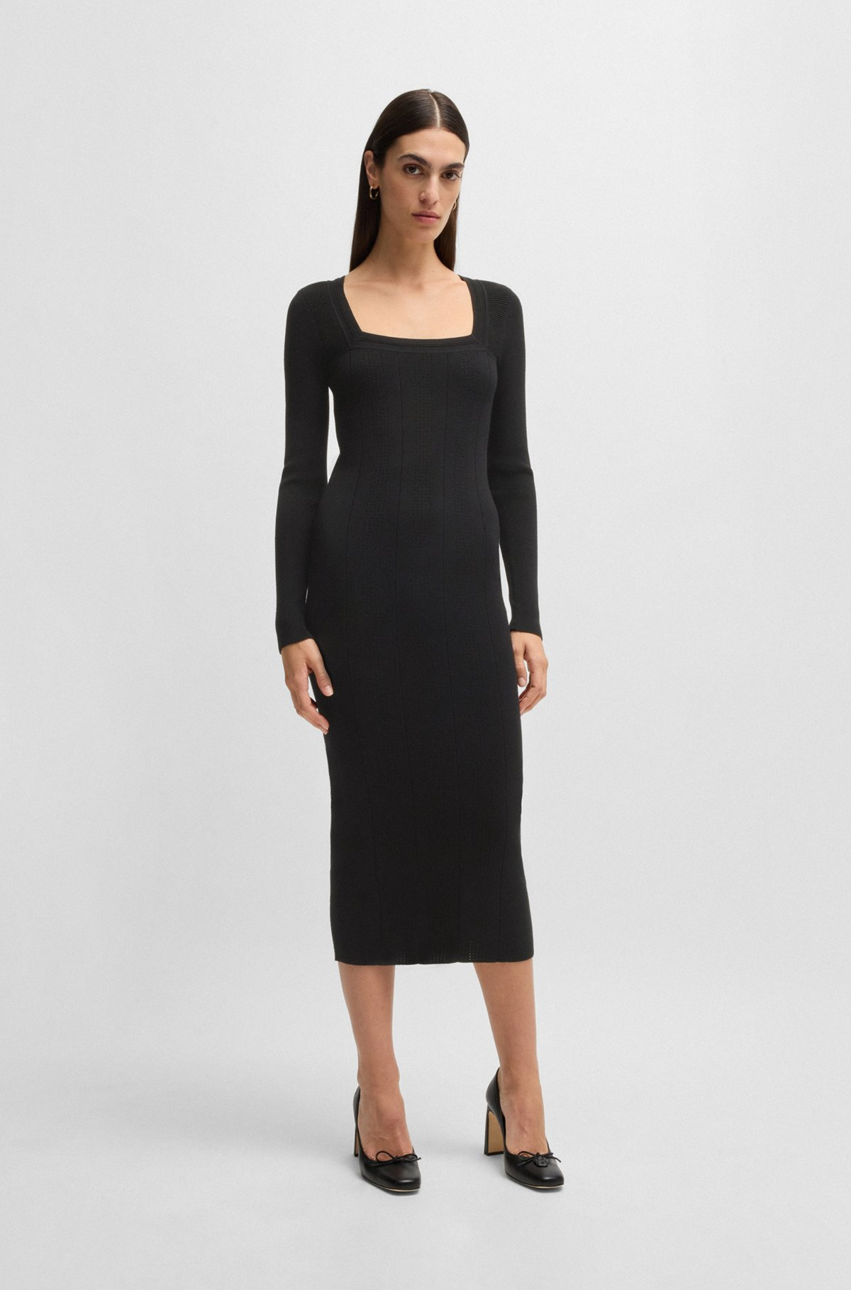 KNITTED RELAXED-FIT DRESS WITH ANTI-BACTERIAL FINISH - 2