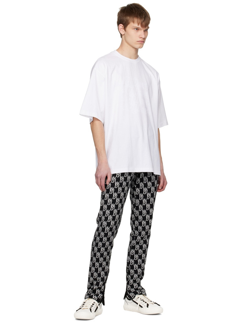 We11done Black Slit Trousers outlook