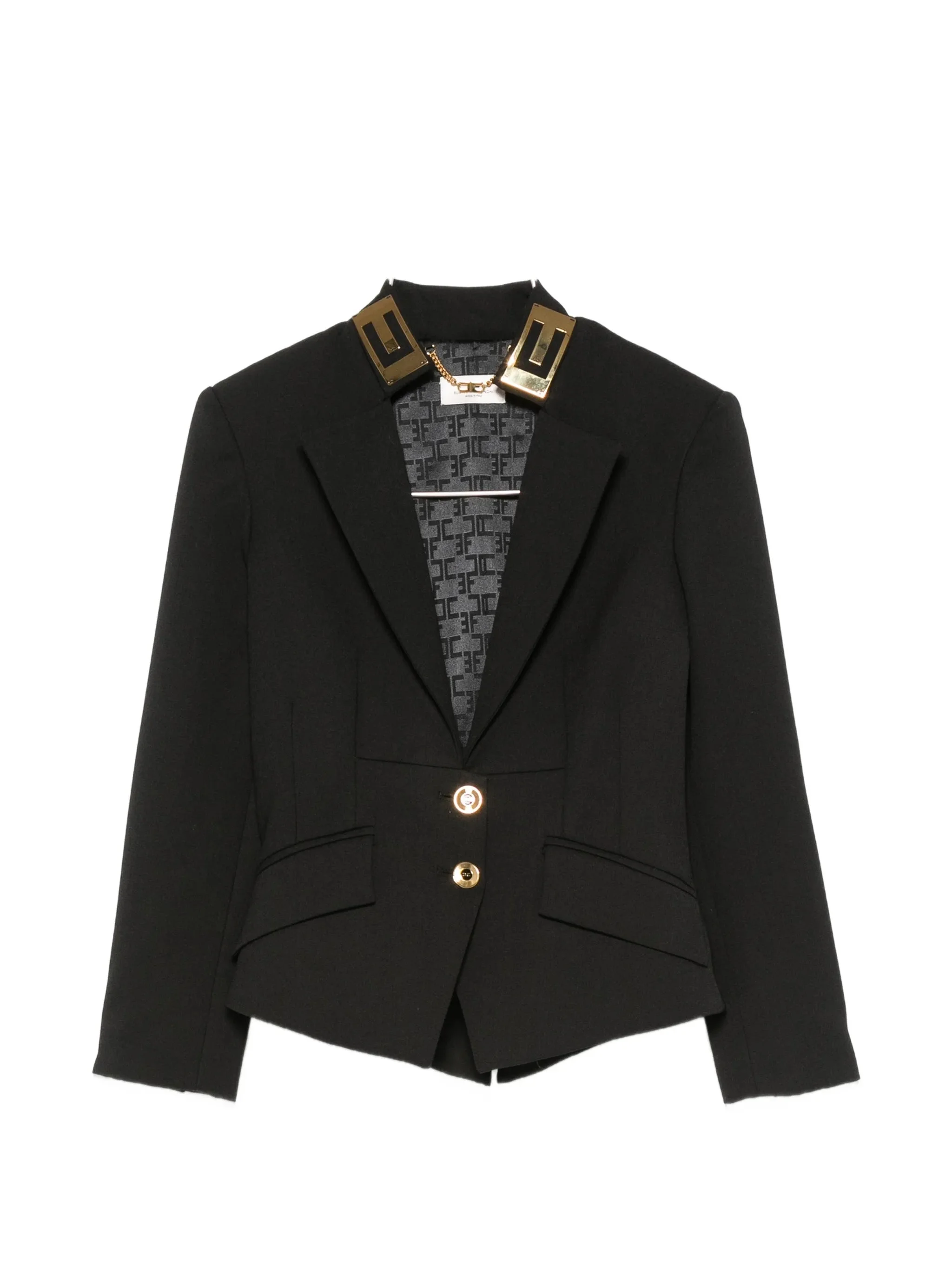 Elisabetta Franchi Double-button Peaked-lapel Blazer - 1