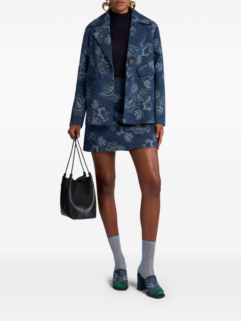 denim blazer - 2