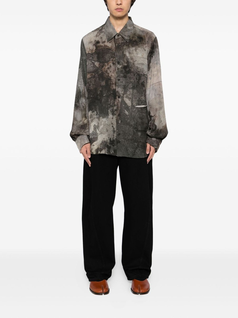Ziggy Chen printed silk shirt outlook