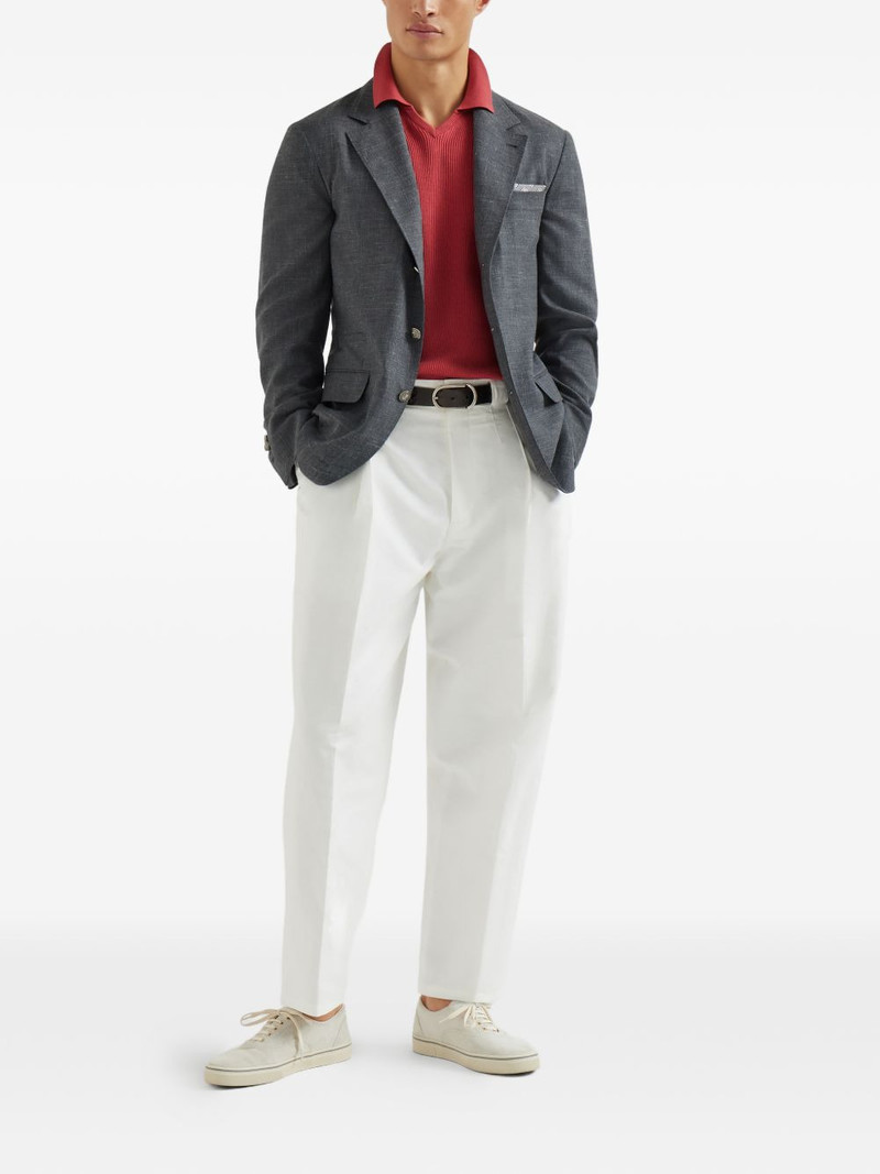 Brunello Cucinelli V-neck short-sleeve T-shirt outlook