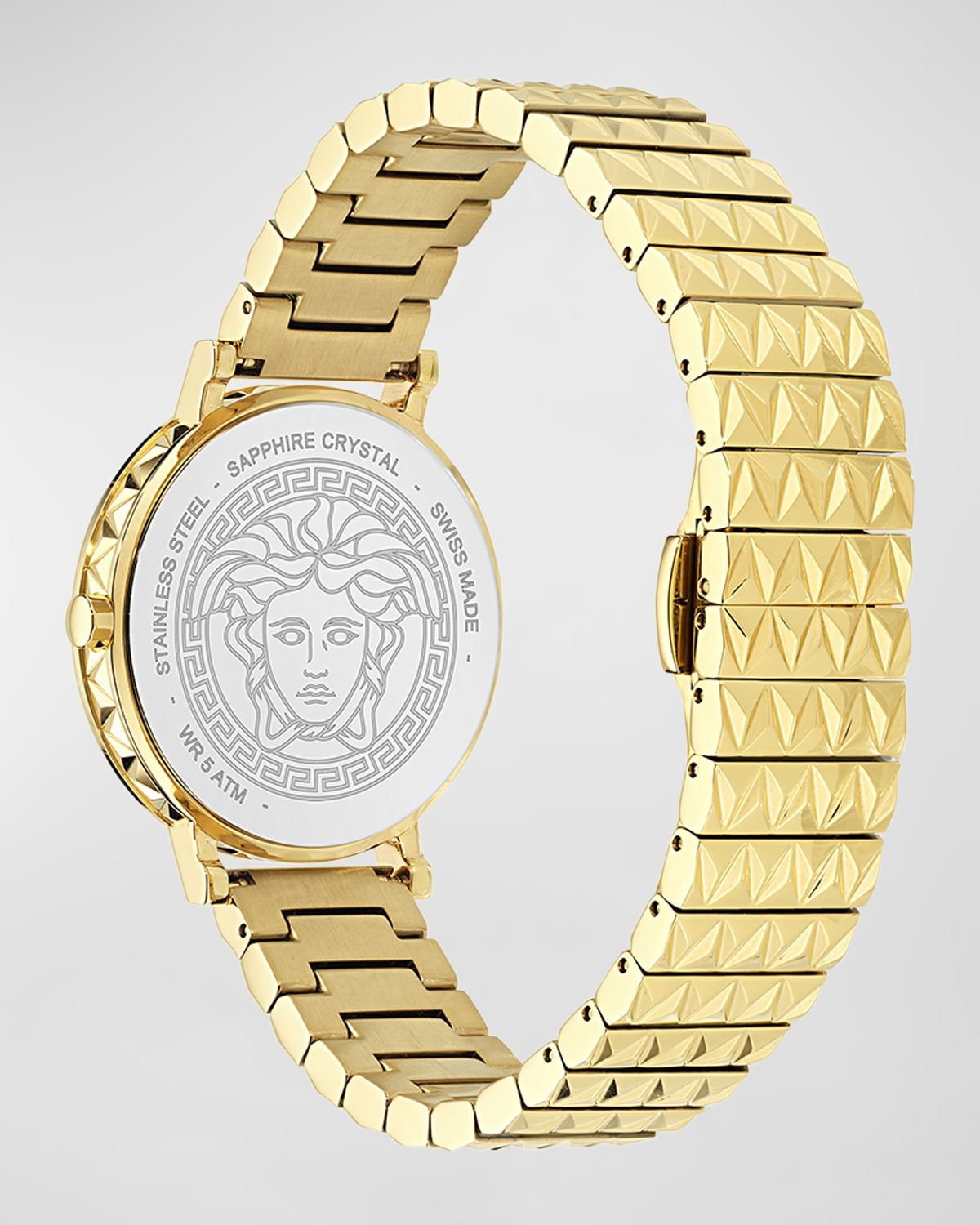 35mm Daedalus Watch with Bracelet Strap, Gold/Black - 4