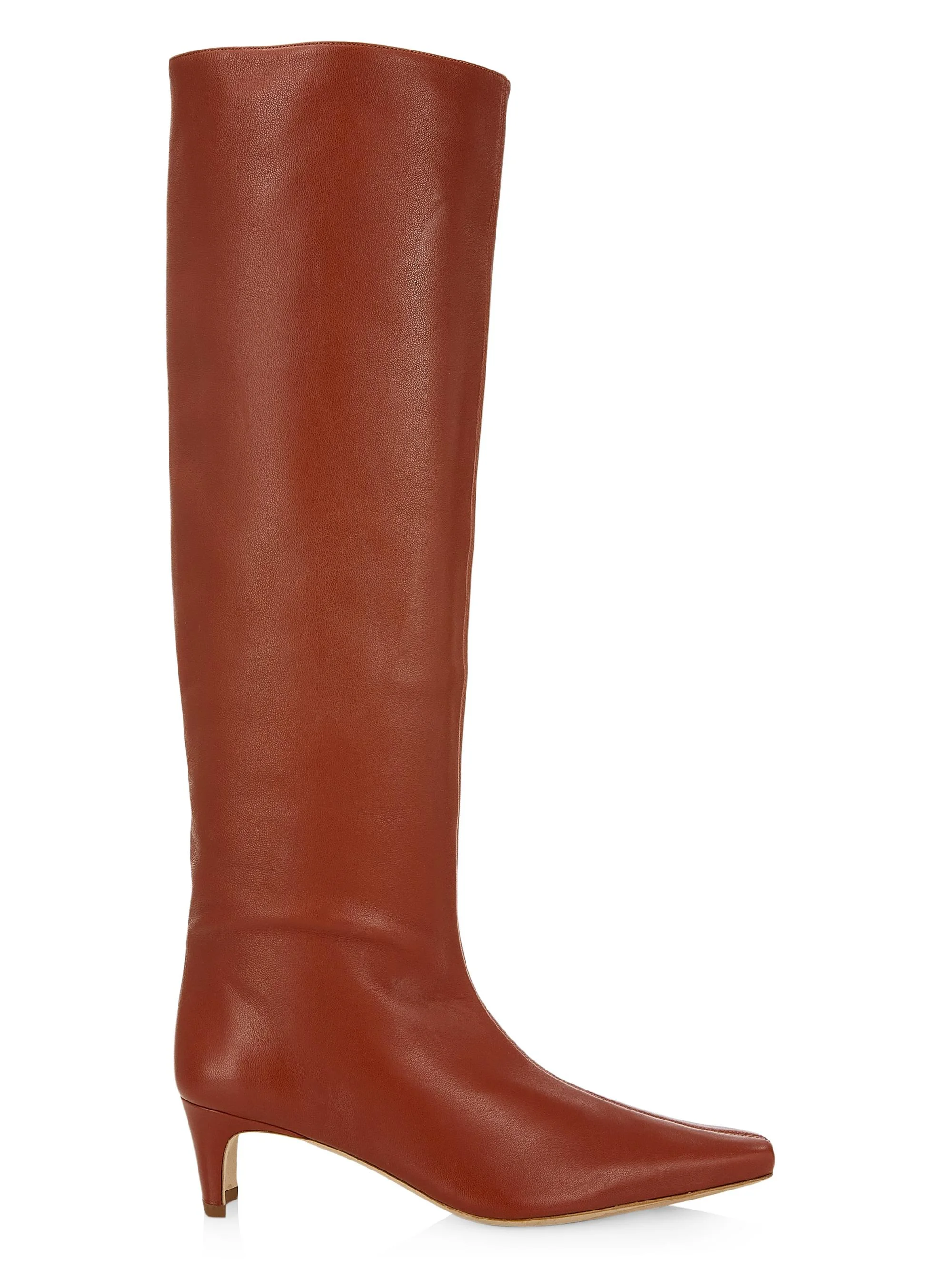 Women's Wally Leather Knee-High Boots - Spice - 1