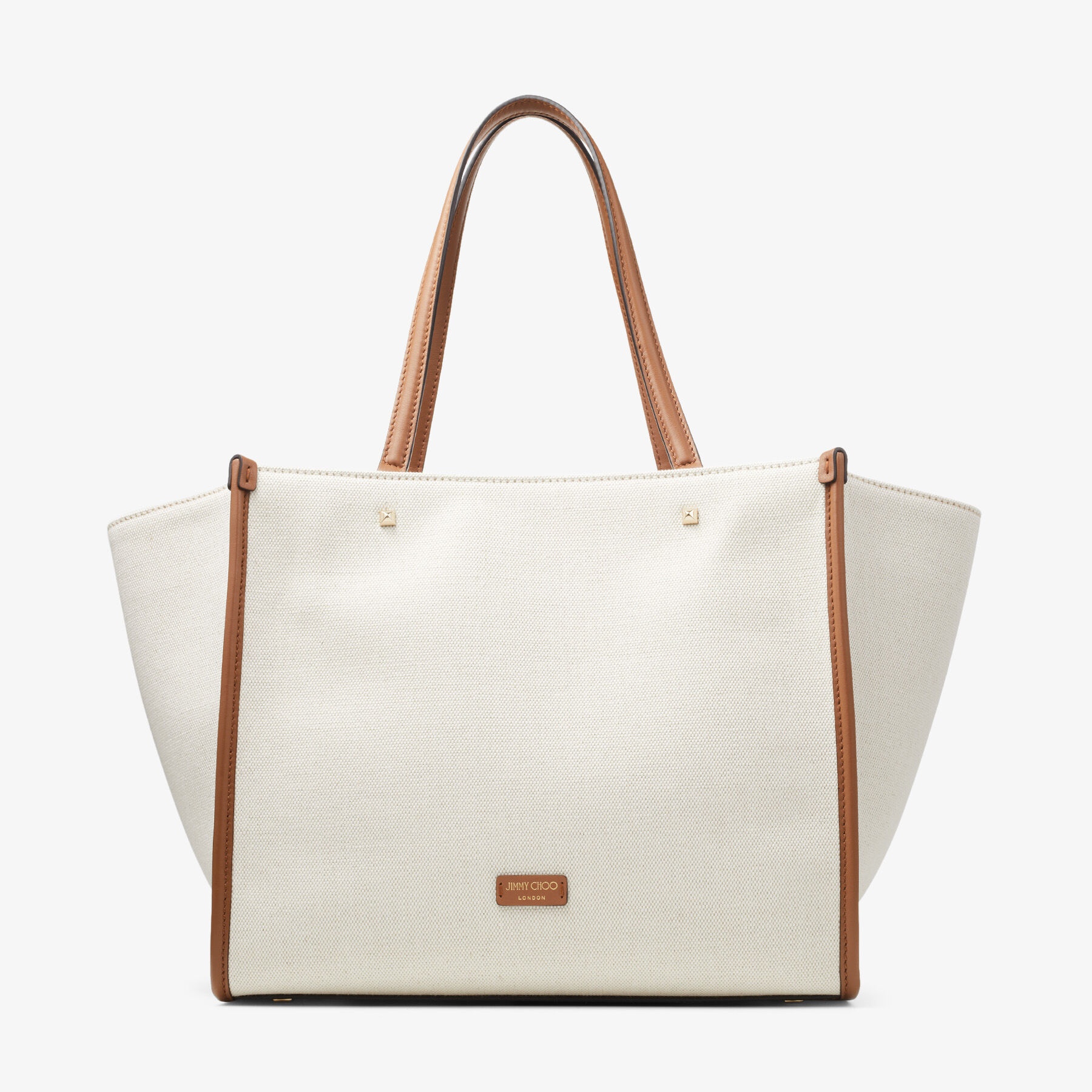 Varenne Tote
Natural Recycled Cotton Canvas and Tan Leather Logo Tote Bag - 5
