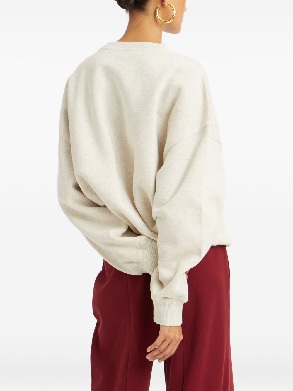 logo embroidery sweatshirt - 4
