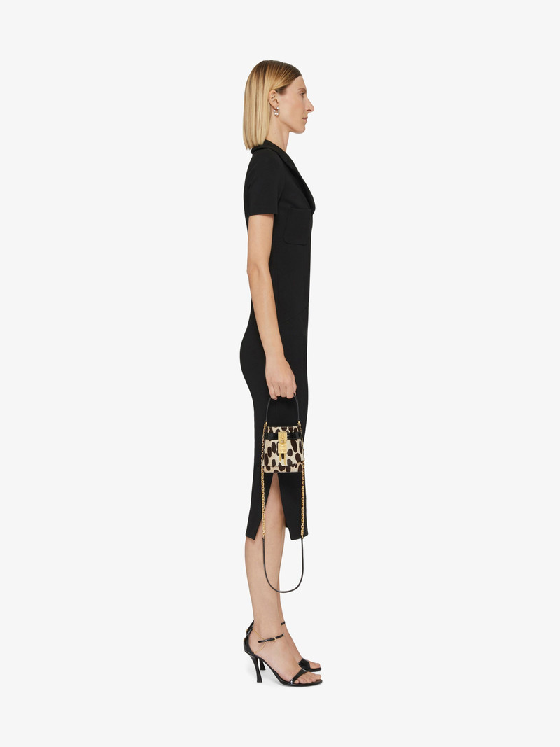 Givenchy MICRO SHARK LOCK BUCKET BAG IN LEOPARD PRINT PONY LEATHER outlook
