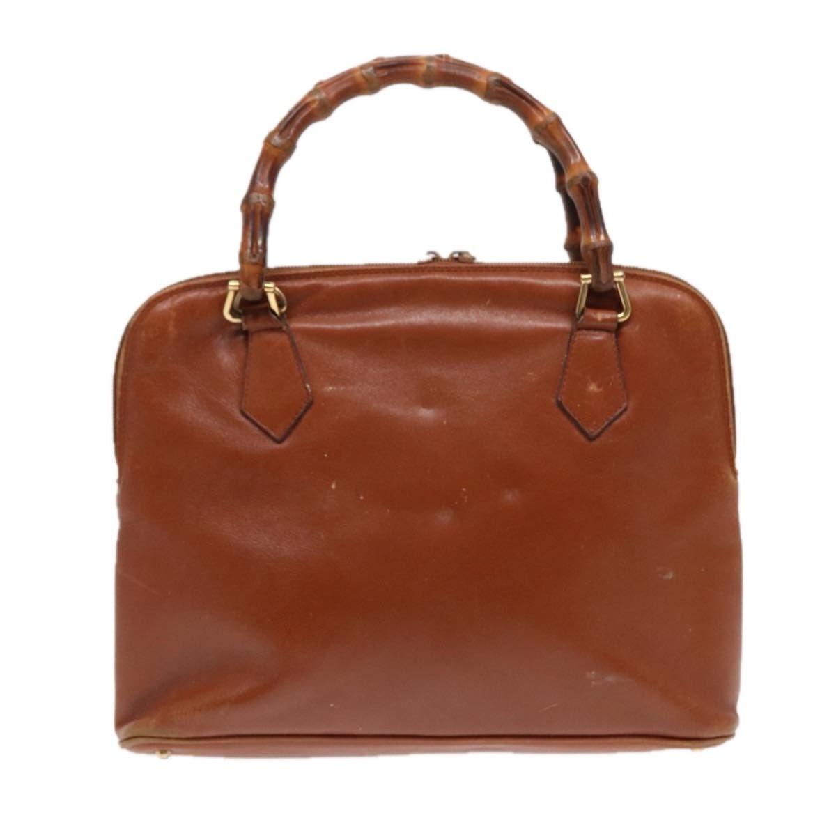GUCCI Bamboo Hand Bag Leather Brown Gold 000 1186 000 1186 - 13