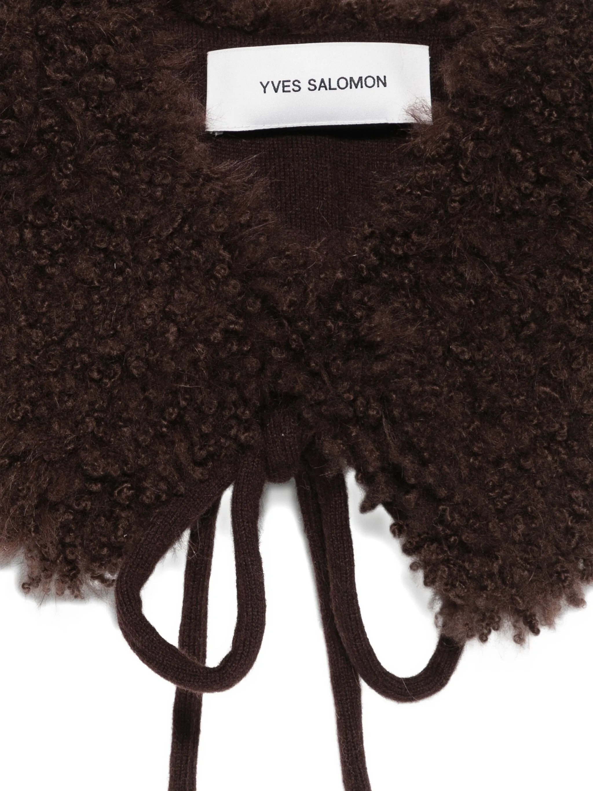 Yves Salomon Tie Detail Scarf - 3