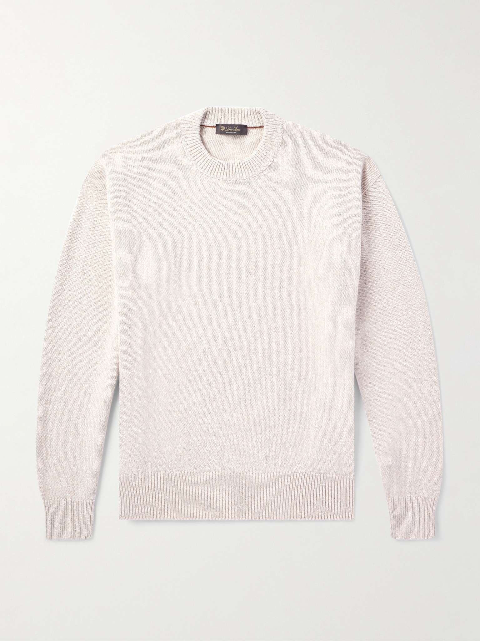 Cotton and Cashmere-Blend Sweater - 1