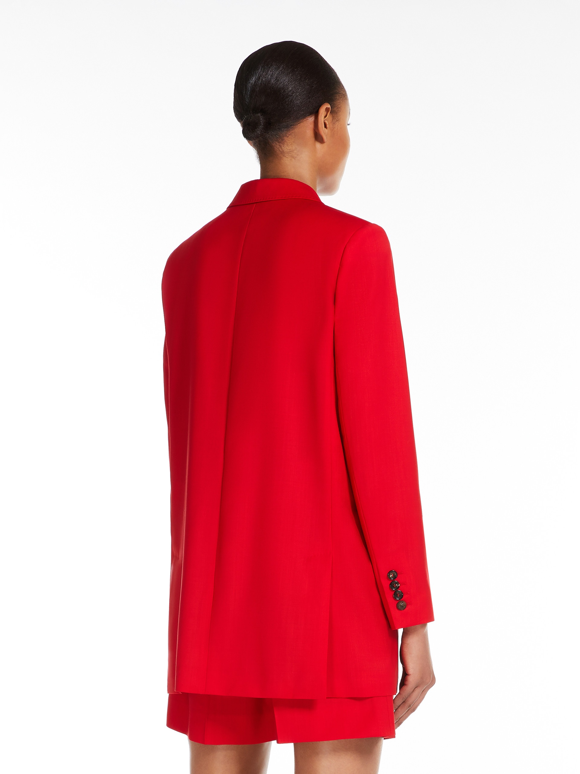 NEBBIE Straight wool canvas blazer - 4