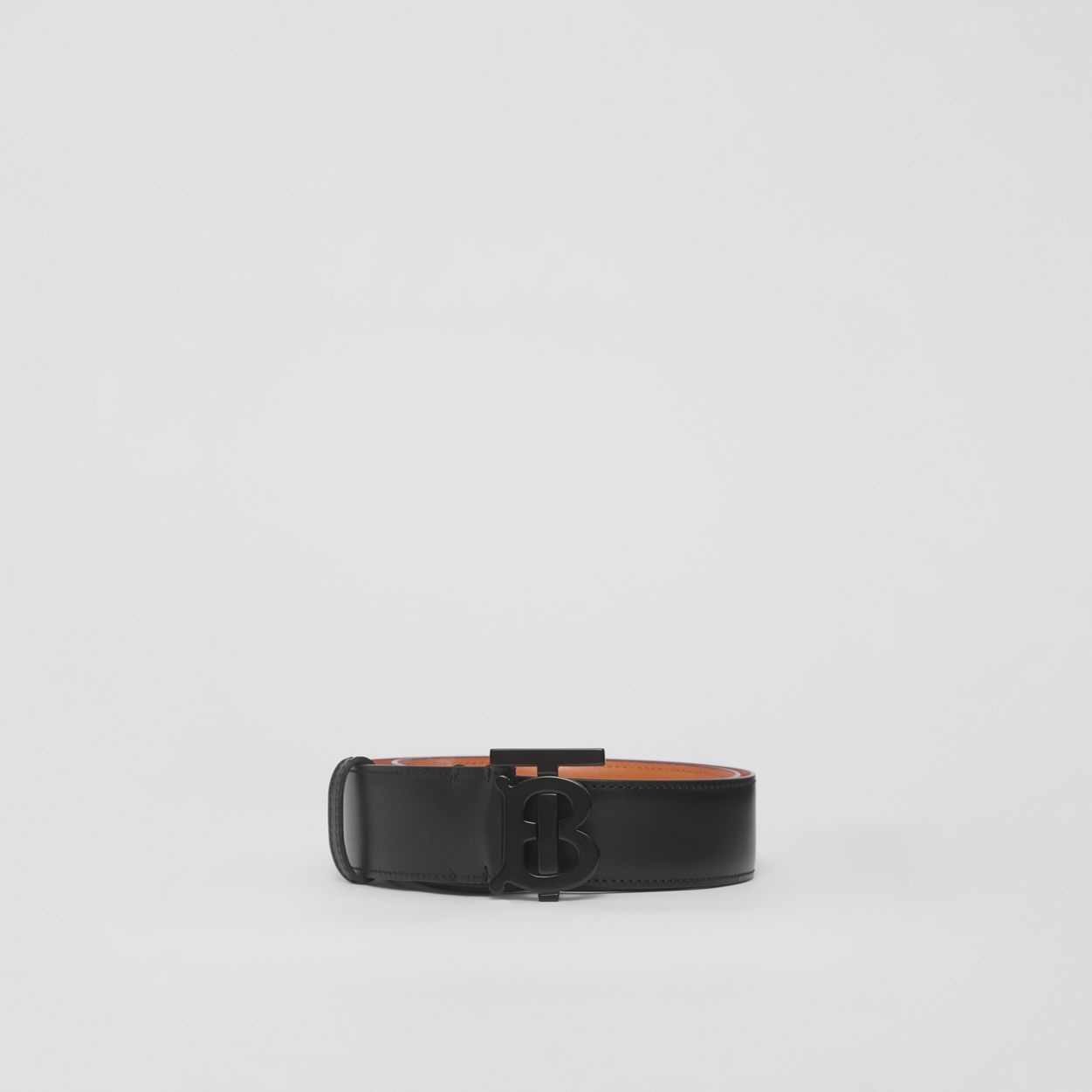 Matte Monogram Motif Leather Belt - 4