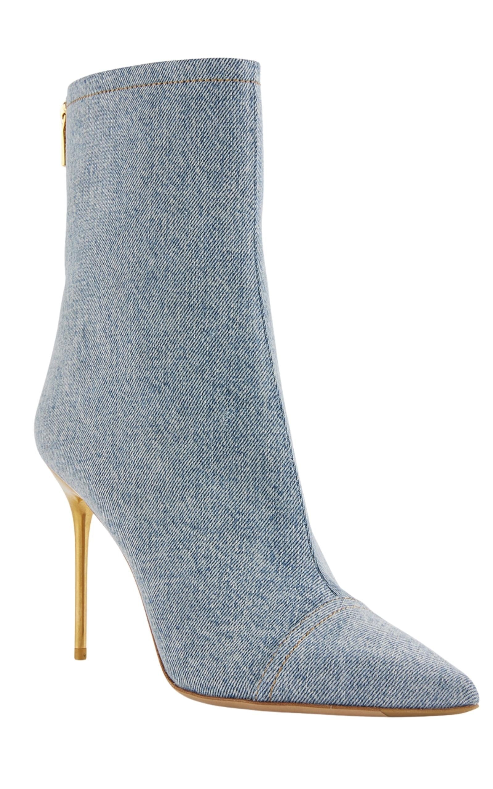 Skye Denim Ankle Boots - 1