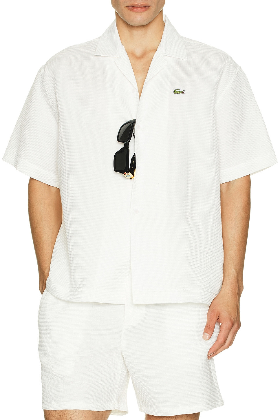 Waffle Textured Monochrome Shirt - 2