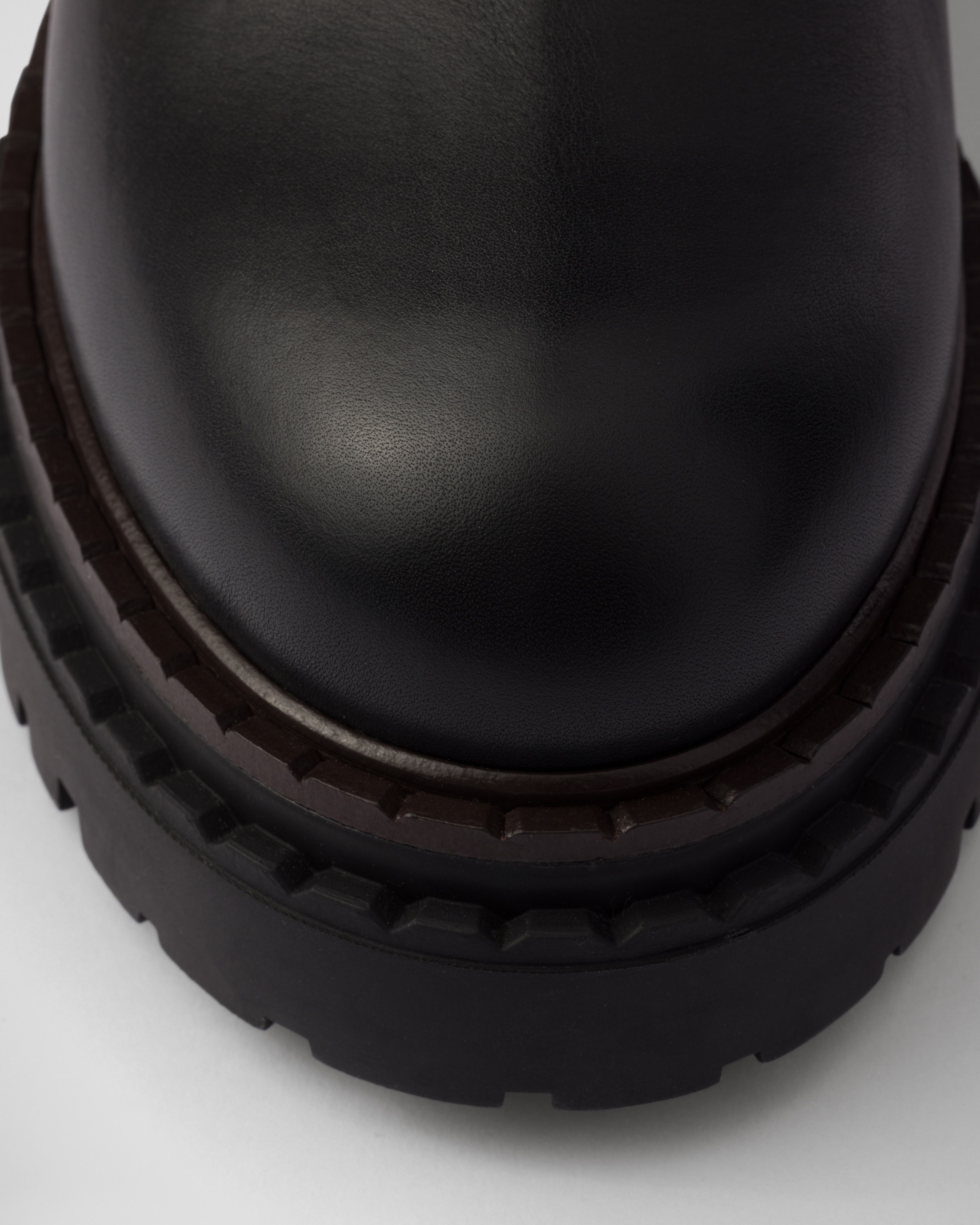 Leather and shearling boots - 6