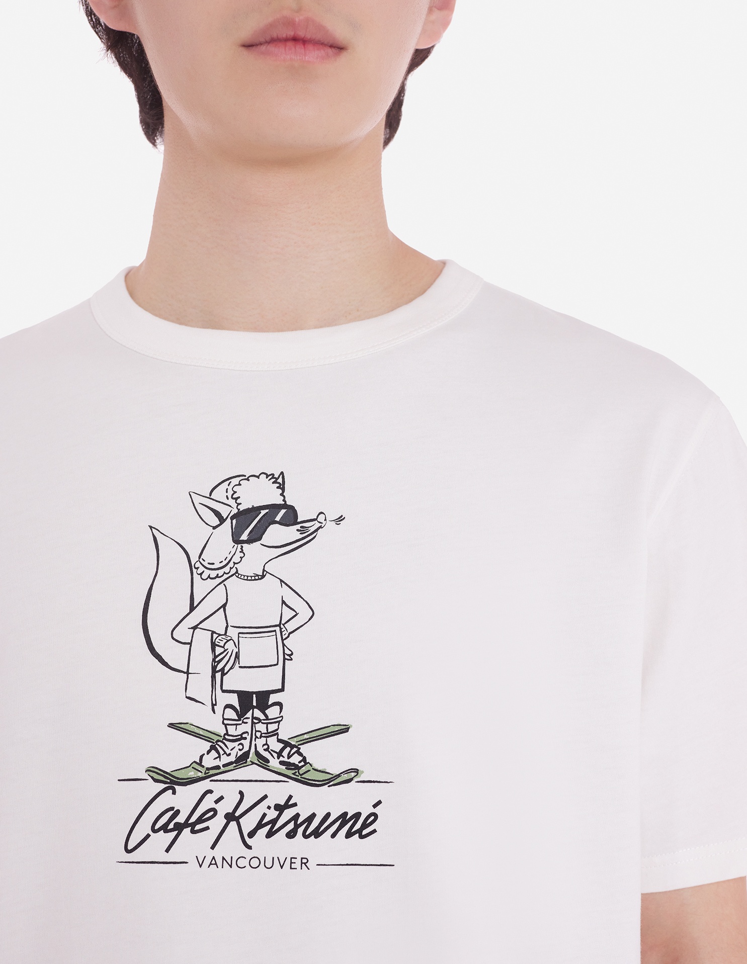 CAFE KITSUNE VANCOUVER RELAXED TEE-SHIRT - 6