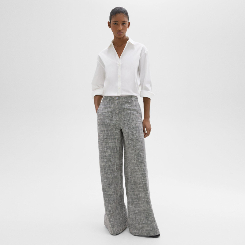 Wide-Leg Carpenter Pant in Canvas Tweed 2