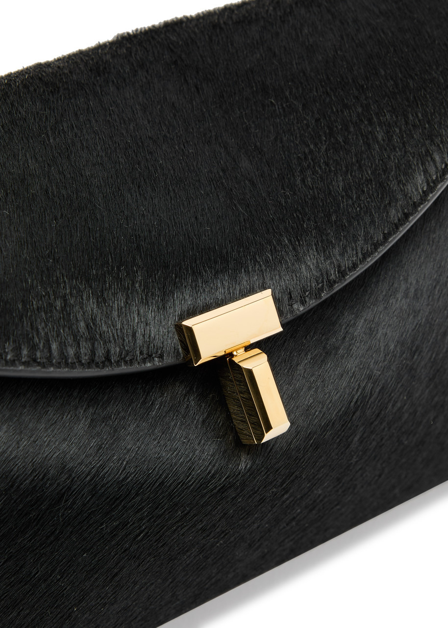 Toteme T-Lock Calf Hair Clutch - 3