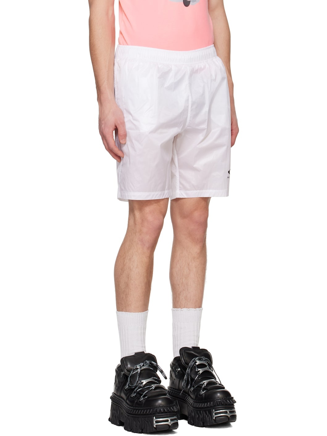 White Oval Logo Swim Shorts - 2